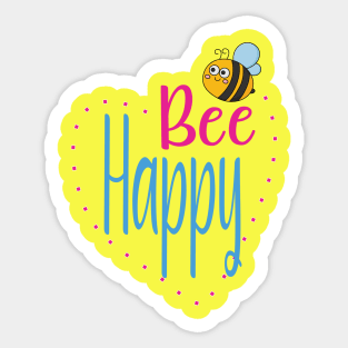 Be Happy Kid's Cute Bee Sticker